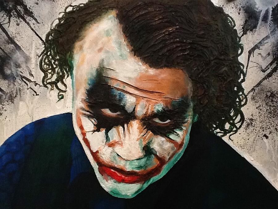 Heath Ledger Painting - Joker  by Arianit Fazliu