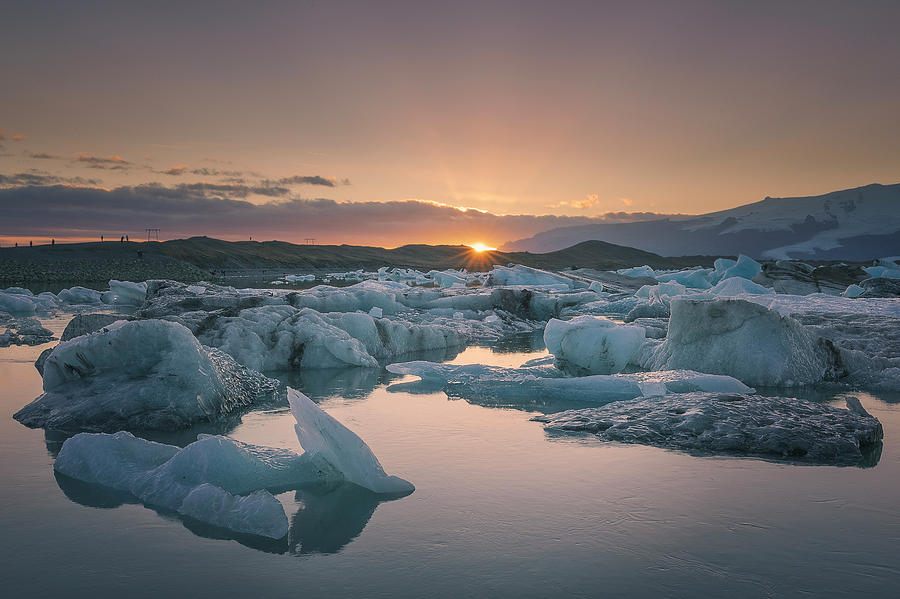 Landschaftsfotografie  Jokulsarlon Gletscher in Island 60x90cm Poster