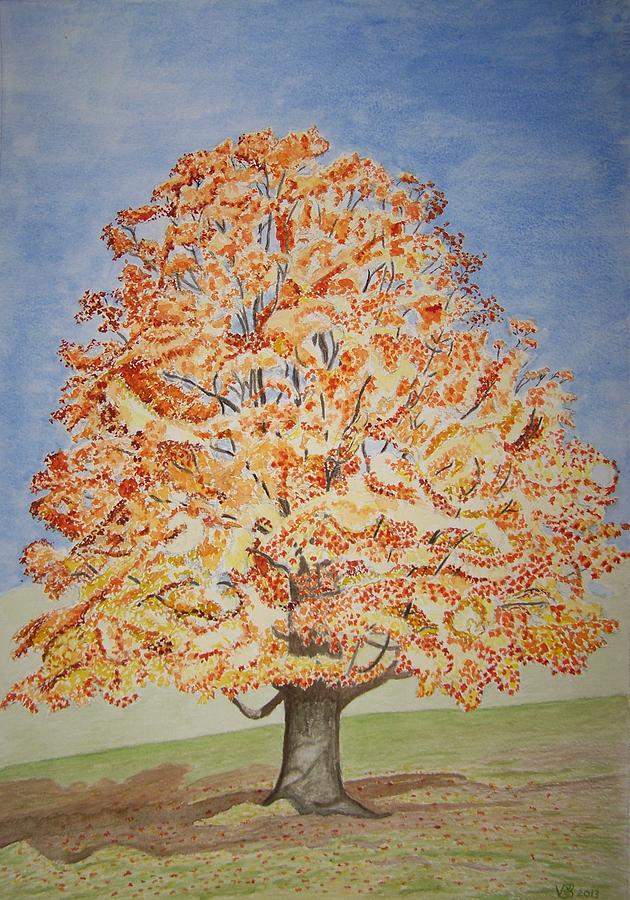 Jolandas Maple Tree Painting by Vera Smith