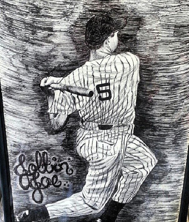 Joe Dimaggio Drawing - Joltin Joe by Tiffany Porcu Joe Dimaggio Drawing - Joltin Joe by Tiffany Porcu