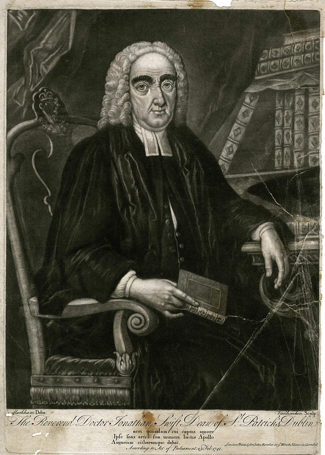 Jonathan Swift English Churchman Drawing by Mary Evans Picture Library ...