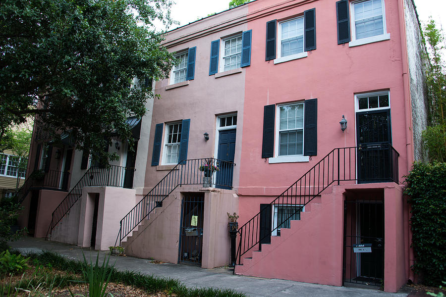 Savannah Ga Jones Street In Pink Photograph By Jg Thompson Fine Art