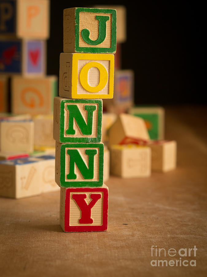 JONNY - Alphabet Blocks Photograph by Edward Fielding