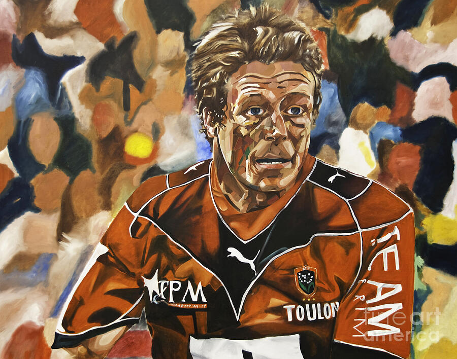 Rugby Player Painting - Jonny Wilkinson by James Lavott