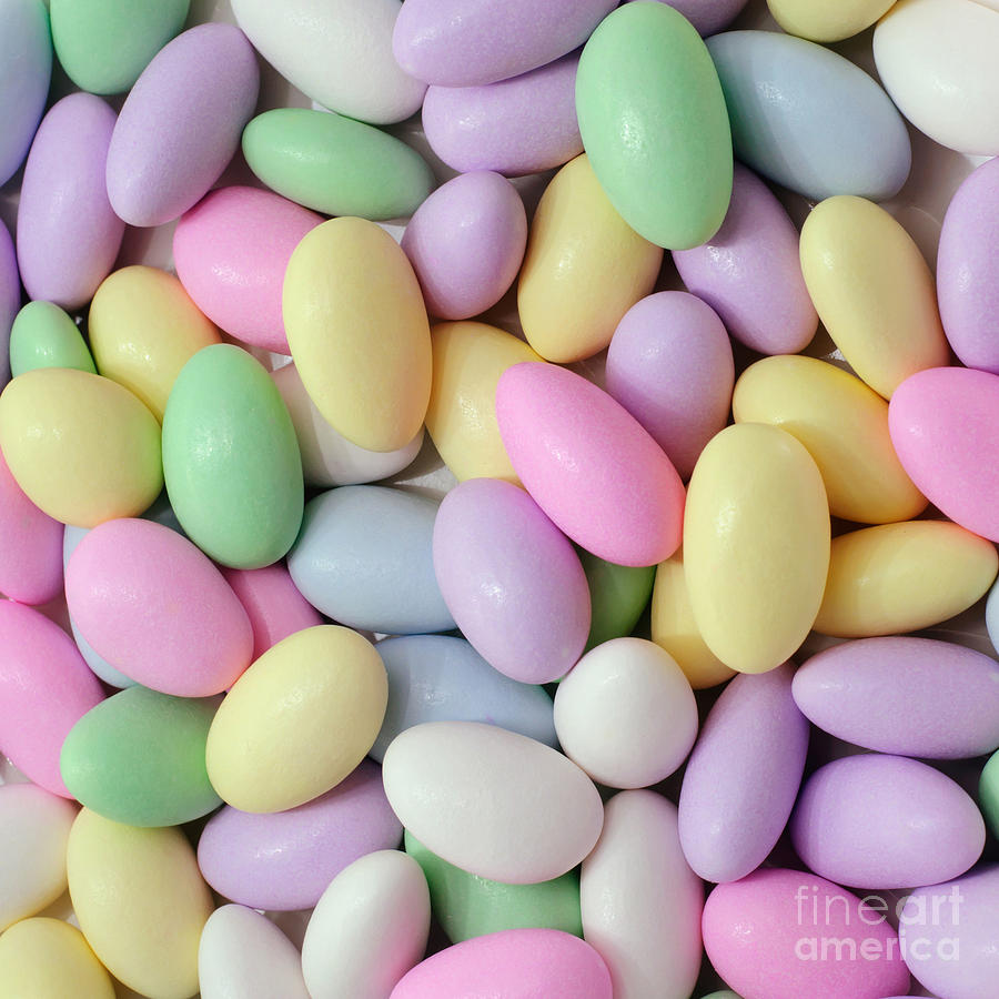 Candy Photograph - Jordan Almonds - Weddings - Candy Shop - Square by Andee Design