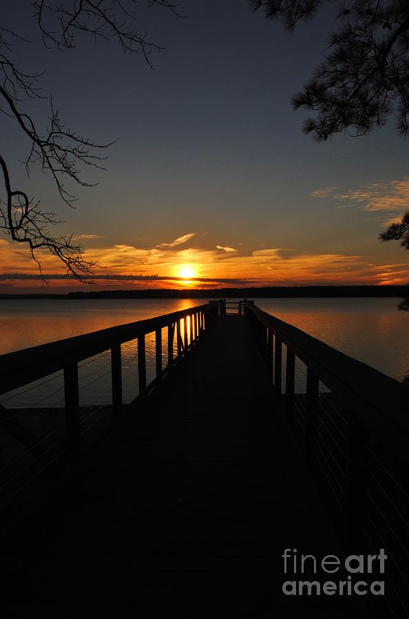 Jordan Lake Sunset Photograph by Kelly Nowak