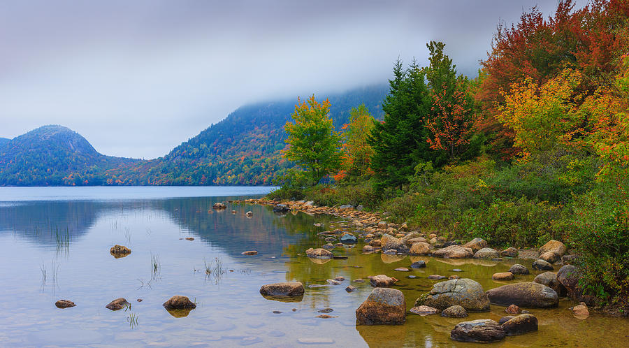Jordan Pond in Acadia National Park Photograph by Henk Meijer Photography