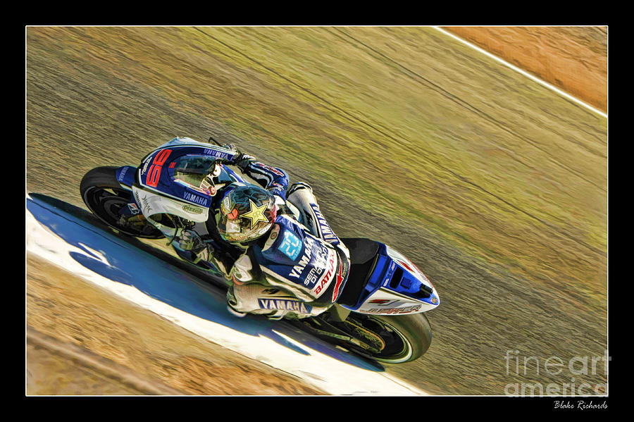 Jorge Lorenzo Yamaha Photograph by Blake Richards