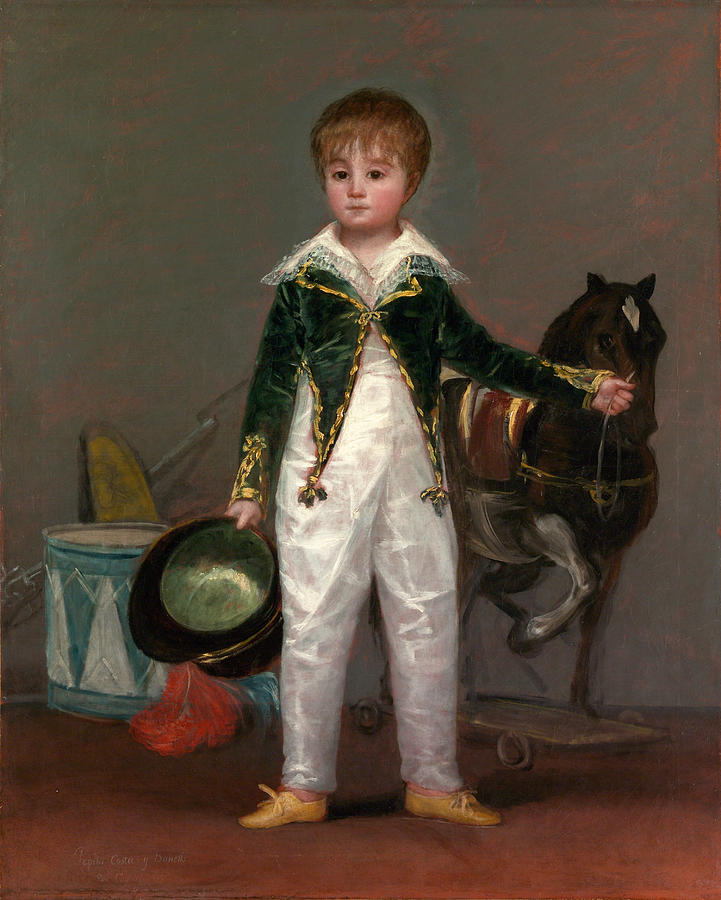 Jose Costa y Bonells. Pepito Painting by Francisco Goya