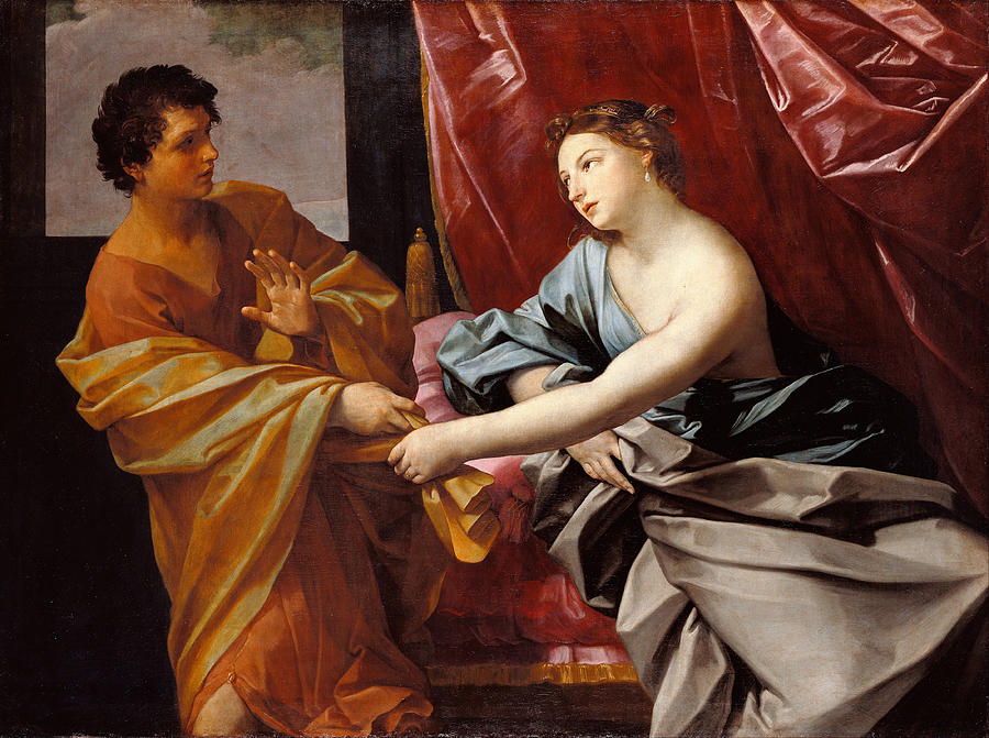 Joseph and Potiphars Wife Painting by Guido Reni