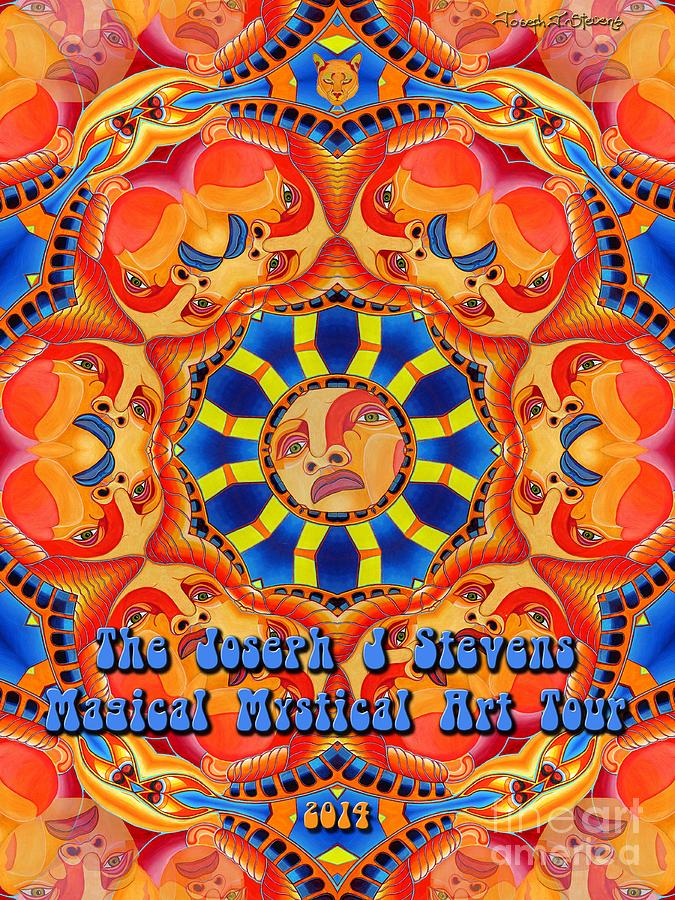 The Beatles Painting - Joseph J Stevens Magical Mystical Art Tour 2014 by Joseph J Stevens