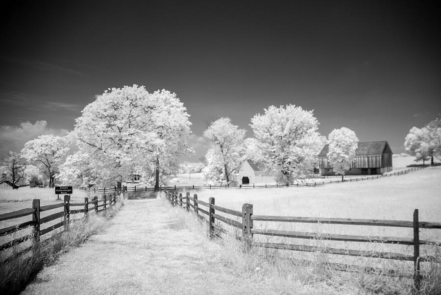 Barn Photograph - Joseph Poffenberger Farm 8D00231 by Guy Whiteley