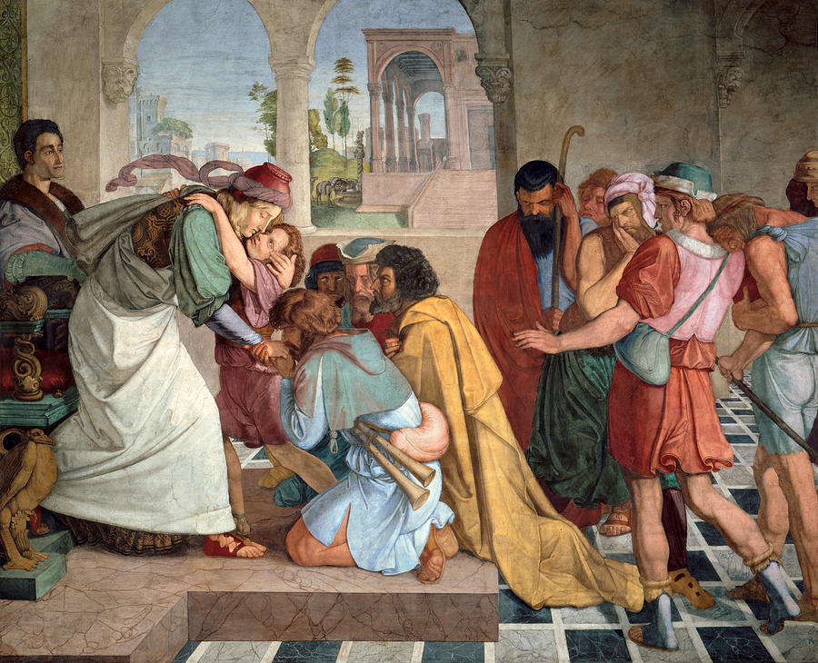 Joseph Reveals Himself to His Brothers Painting by Peter von Cornelius