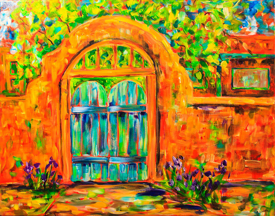 Josephinas Gate Painting by Sally Quillin
