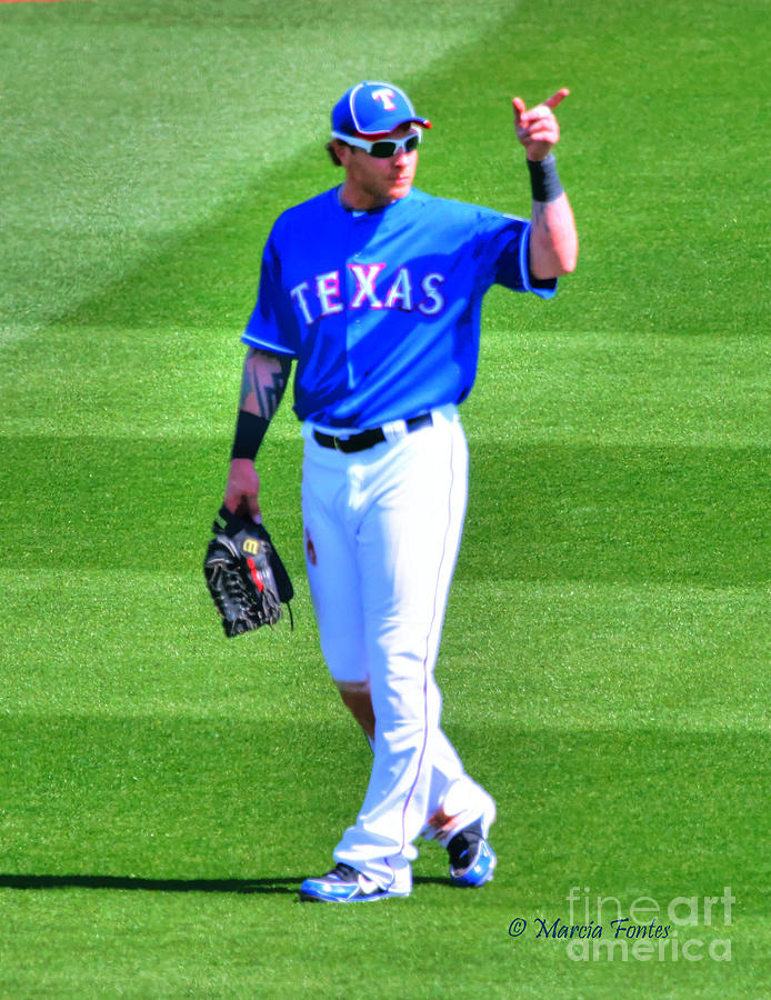 Josh Hamilton 32 Texas Rangers Photograph