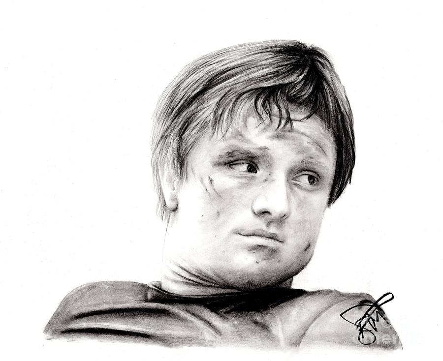 Josh Hutcherson 2 Drawing by Rosalinda Markle