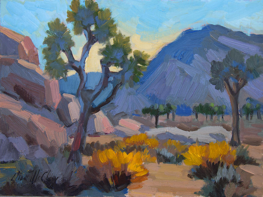 Desert Painting - Joshua Early Morning by Diane McClary
