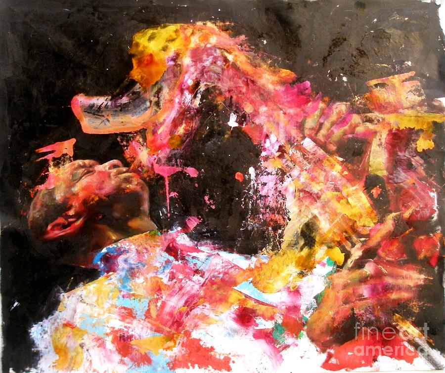 Jazz Painting - Joshua Redman by Massimo Chioccia