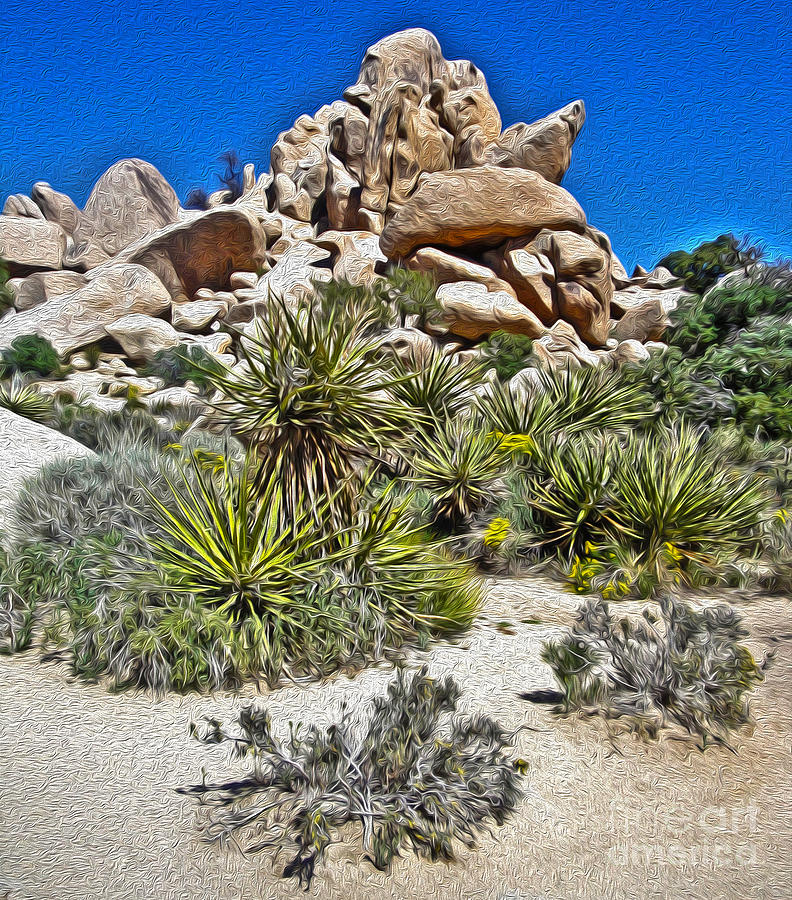 Landscape Painting - Joshua Tree - 12 by Gregory Dyer