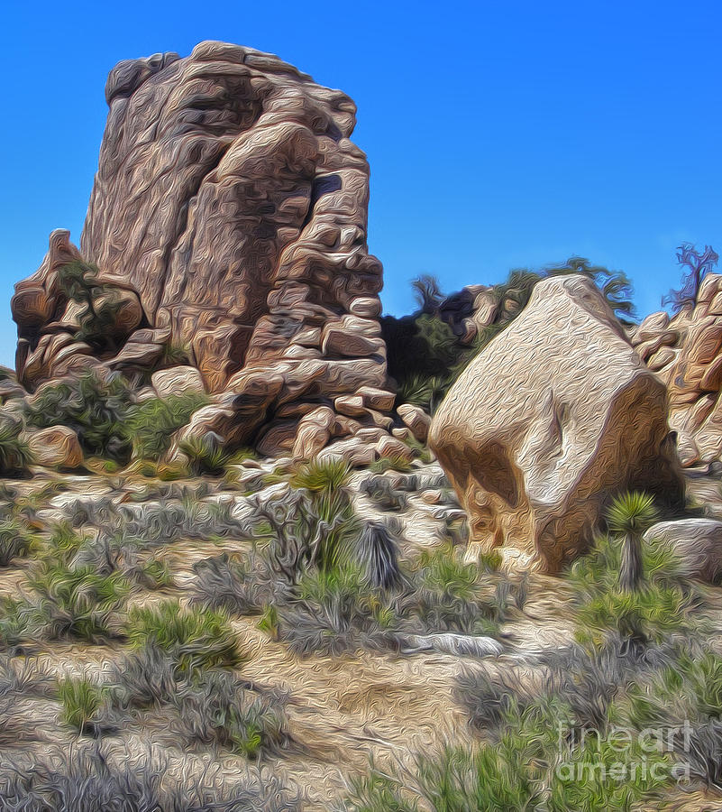 Landscape Painting - Joshua Tree - 13 by Gregory Dyer