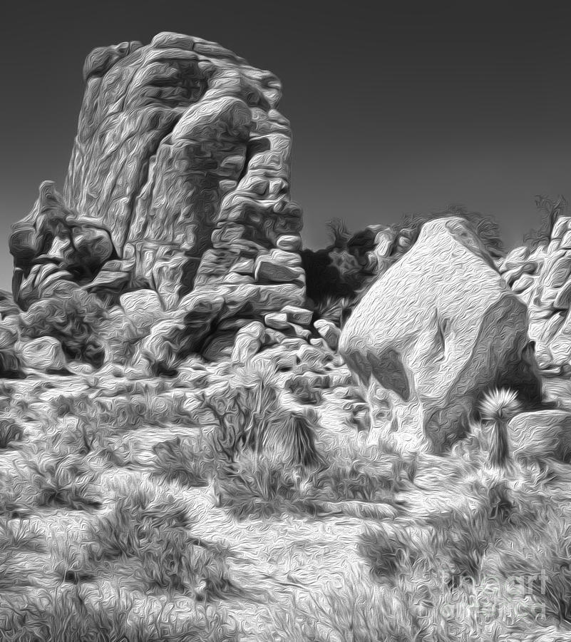 Landscape Painting - Joshua Tree - 14 by Gregory Dyer