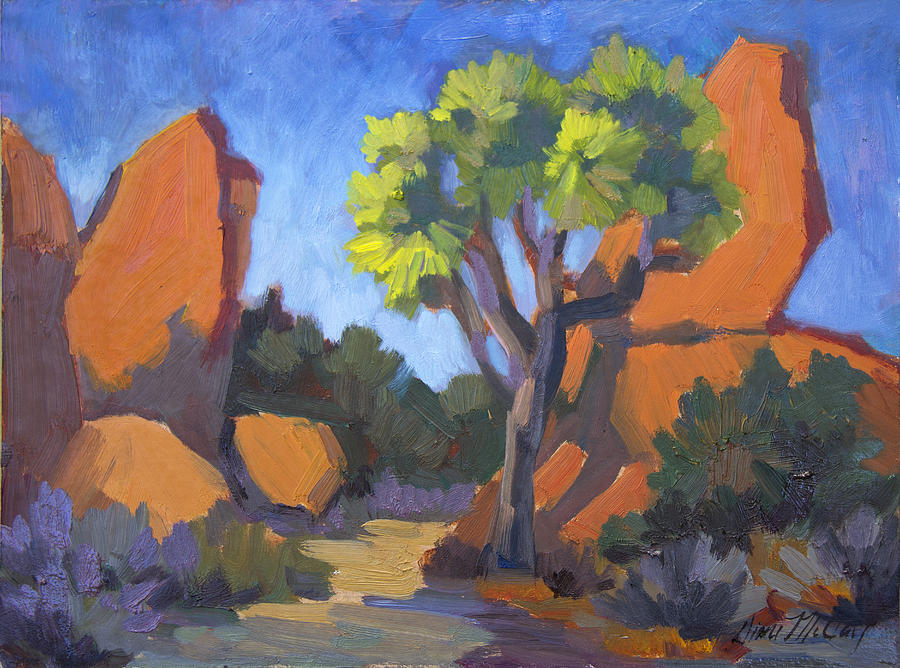 Joshua Tree Hidden Valley Painting by Diane McClary
