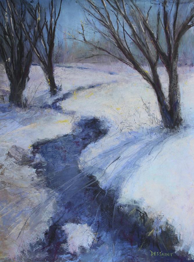 Winter Painting - Journey by Linda Dessaint