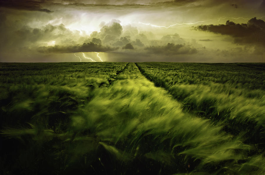 Landscape Photograph - Journey To The Fierce Storm by Sona Buchelova