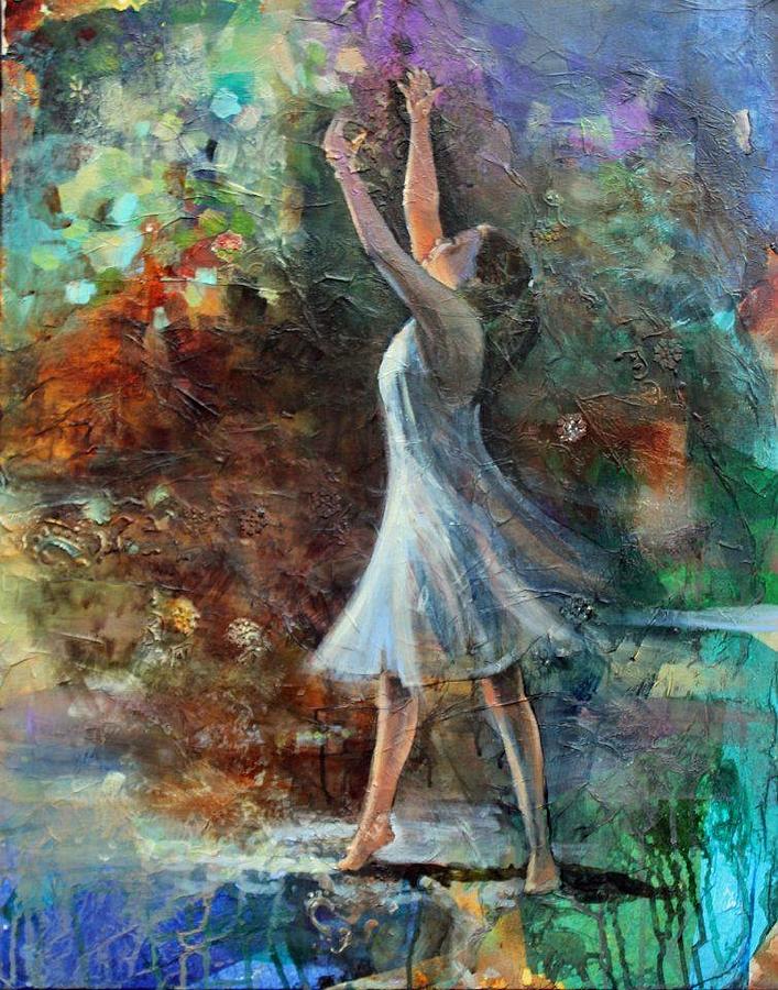 Dance Painting - Joy in the Morning by Susan Bradbury