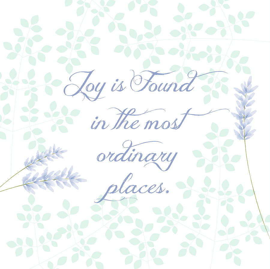 Sentiment Painting - Joy Is by P.s. Art Studios Sentiment Painting - Joy Is by P.s. Art Studios