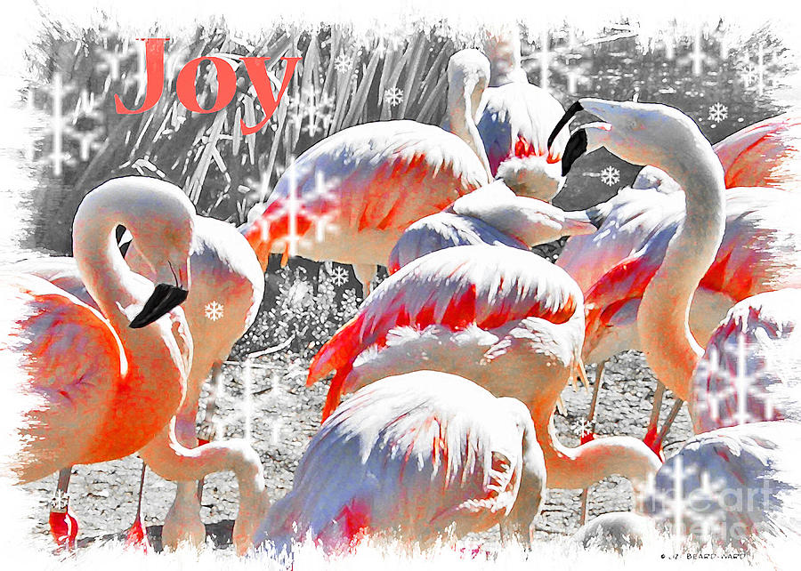 Flamingo Digital Art - Joy by Lizi Beard-Ward