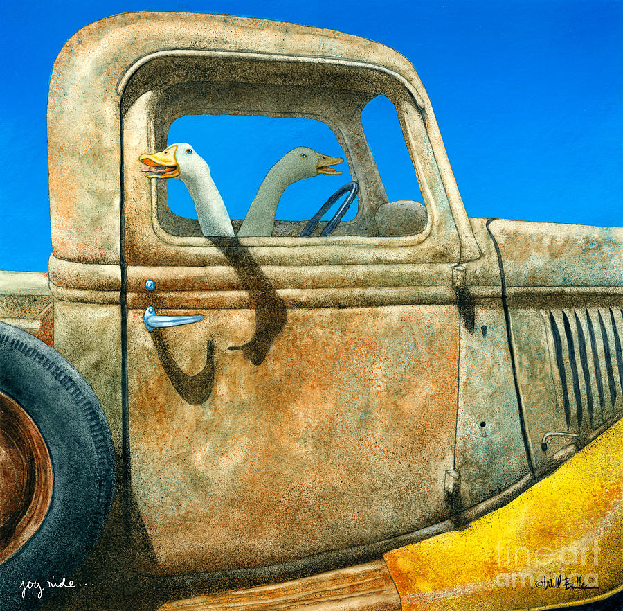 Truck Painting - Joy Ride... by Will Bullas