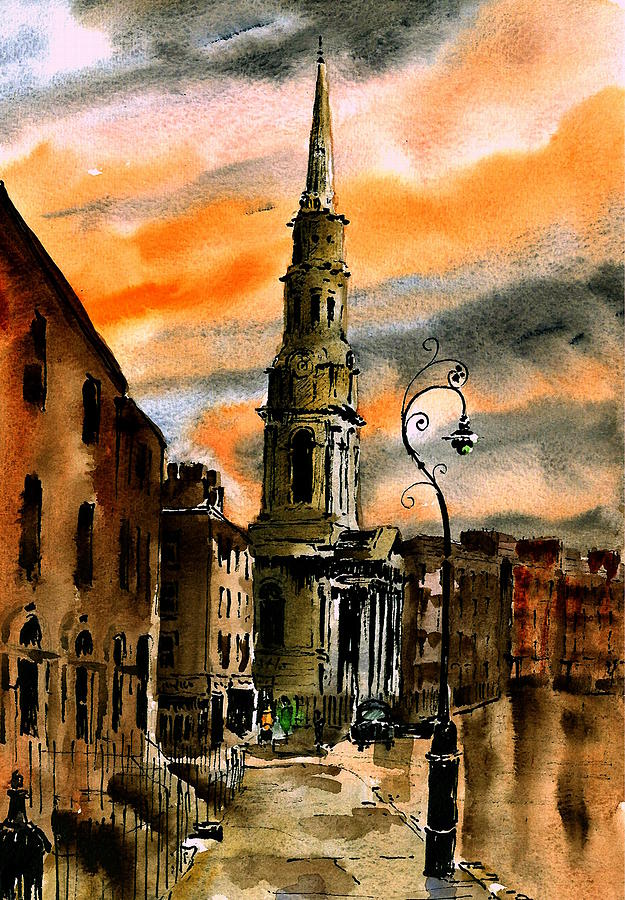 DUBLIN   Joyces Eccles St   Painting by Val Byrne