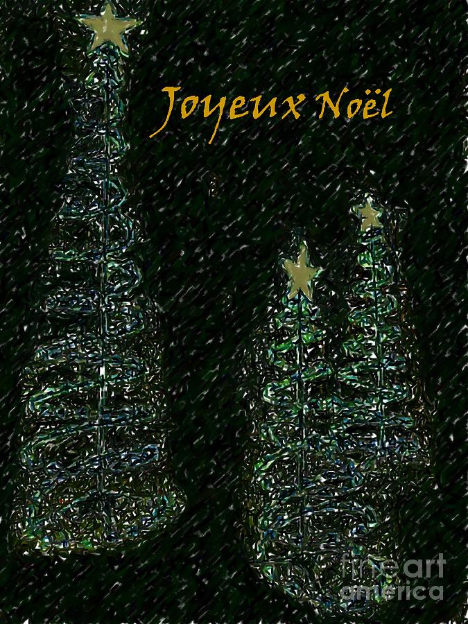 Tree Photograph - Joyeux Noel by Barbie Corbett-Newmin