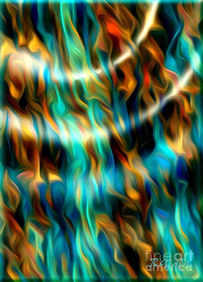 Joyful waves - abstract art by Giada Rossi Digital Art by Giada Rossi