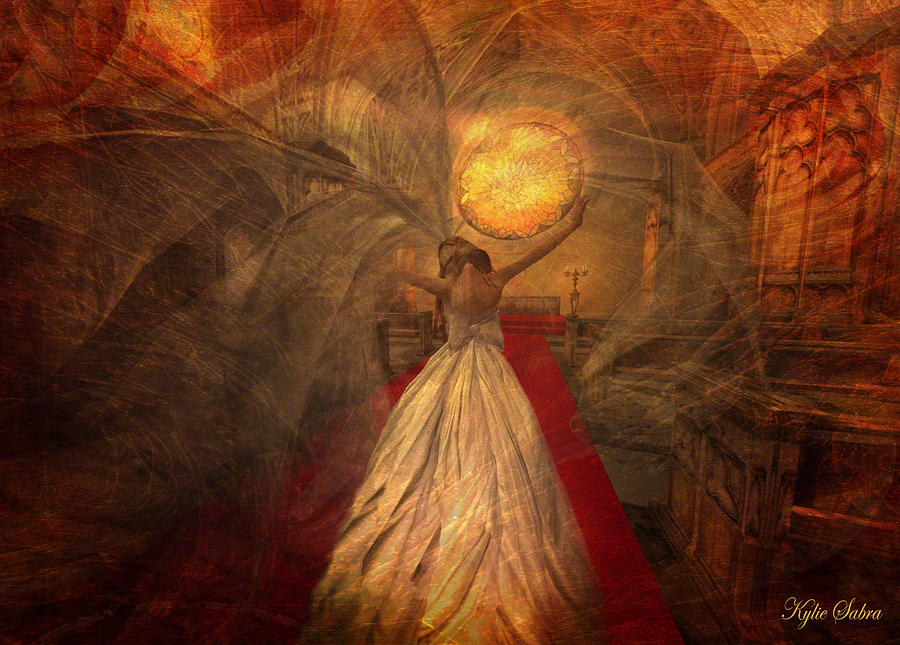 Wedding Digital Art - Joyous Bride by Kylie Sabra