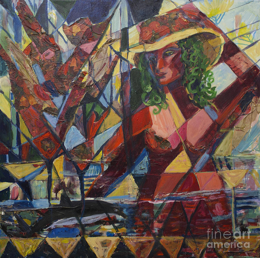 Woman In Hat Painting - Joys Intended by Avonelle Kelsey Woman In Hat Painting - Joys Intended by Avonelle Kelsey