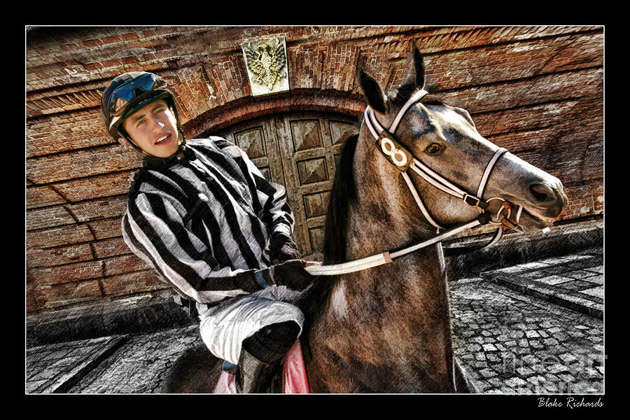 Juan Hermandez On Horse  Play N Win Photograph by Blake Richards