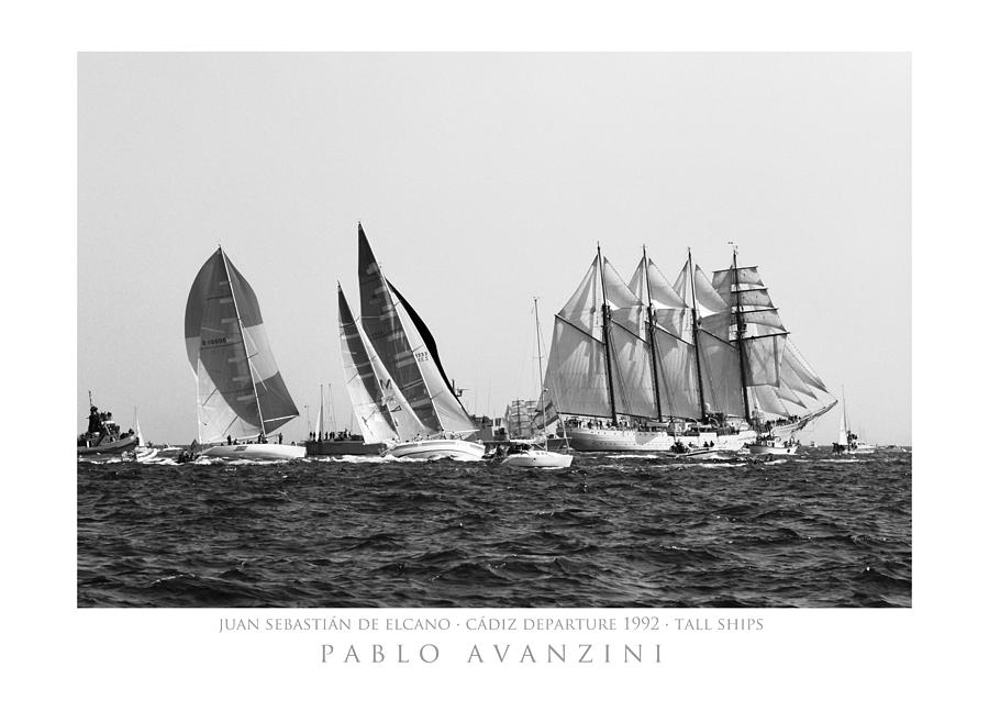 Juan Sebastian Elcano departing the port of Cadiz Photograph by Pablo Avanzini