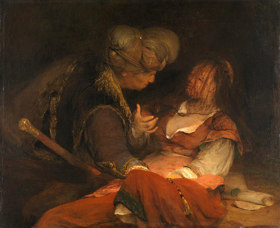 Judah and Tamar Painting by Aert de Gelder