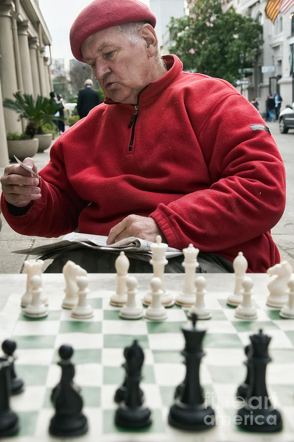 Chess Photograph - Jude Acers US Chess Master New Orleans by Kathleen K Parker