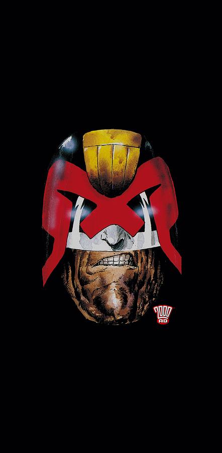 Judge Dredd Digital Art - Judge Dredd - Dredds Head by Brand A