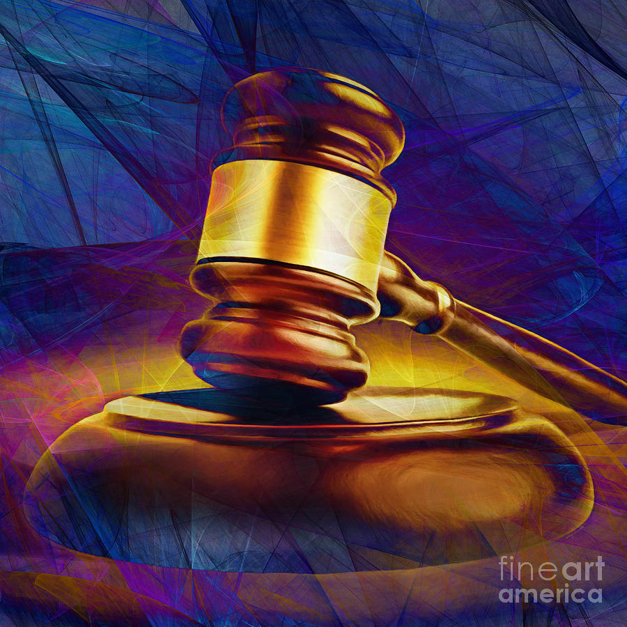 Judges Gavel 20150225 v2 square Photograph by Wingsdomain Art and Photography