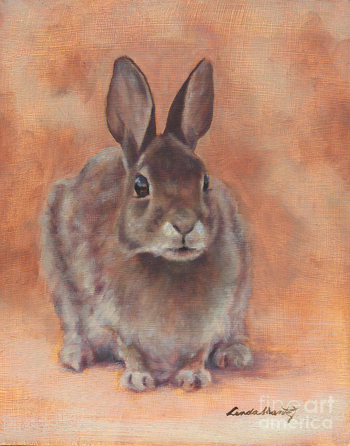 Judgmental Bunny Painting by Linda Shantz