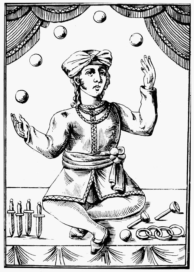 Juggler, 18th Century Painting by Granger