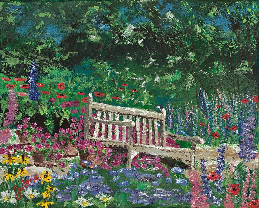 Julenes Garden Painting by Julene Franki