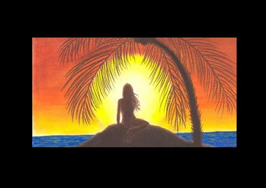 Sunset Painting - Julia by Nieve Andrea