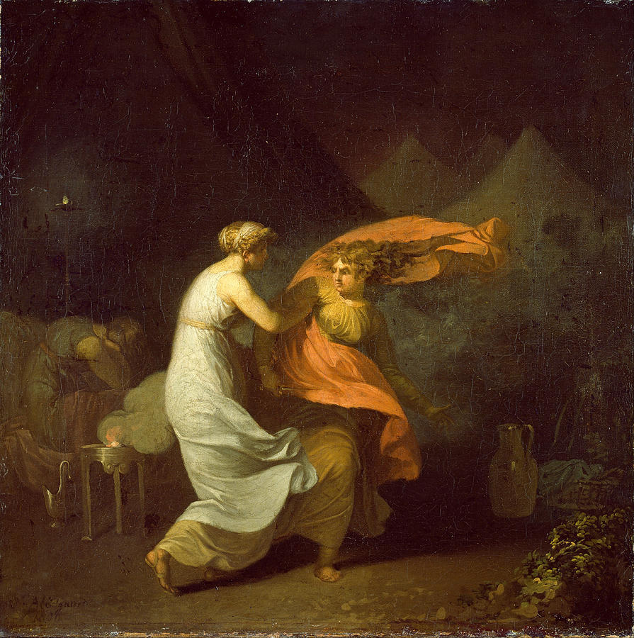 Julia og Fulvia Painting by Nicolai Abraham Abildgaard