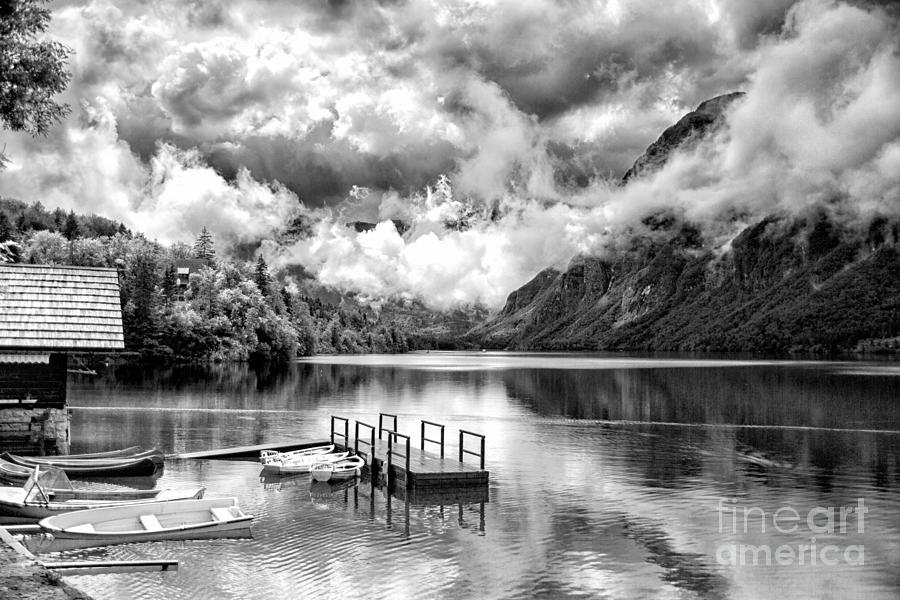Julian Alps in BW Photograph by Timothy Hacker