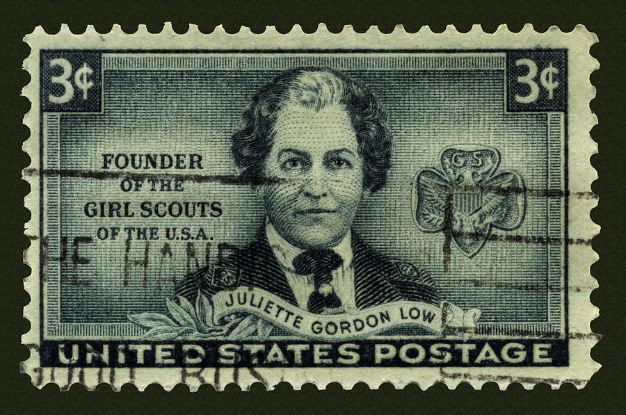 Girl Scouts Founder Juliette Gordon Low Postage Stamp Photograph by Phil Cardamone